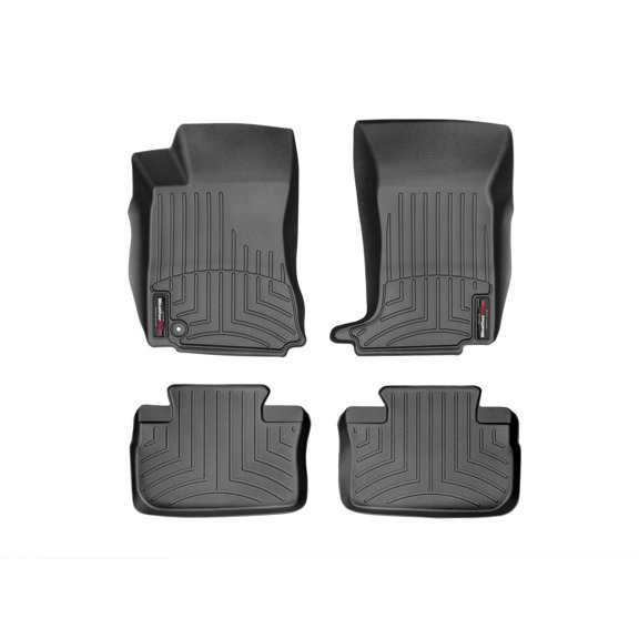 WeatherTech Custom Fit FloorLiners compatible with Cadillac CTS-V, CTS - 1st & 2nd Row (2-pc. Rear Liner), Black