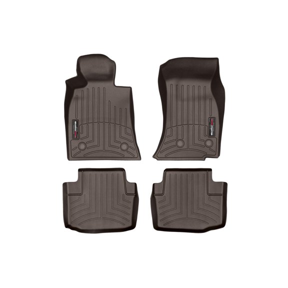 WeatherTech Custom Fit FloorLiners compatible with Cadillac CTS, CTS-V - 1st & 2nd Row (2-pc. Rear Liner), Cocoa