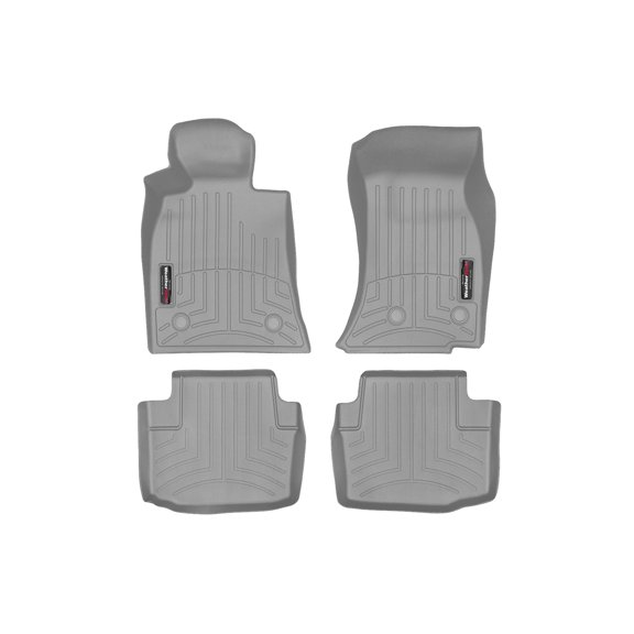 WeatherTech Custom Fit FloorLiners compatible with Cadillac CTS-V, CTS - 1st & 2nd Row (2-pc. Rear Liner), Grey