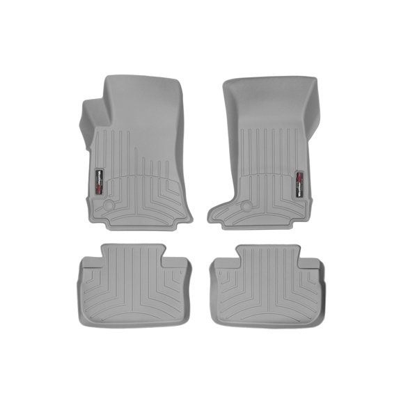 WeatherTech Custom Fit FloorLiners compatible with Cadillac CTS, CTS-V - 1st & 2nd Row (2-pc. Rear Liner), Grey