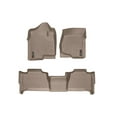 thumbnail image 1 of WeatherTech Custom Fit FloorLiners compatible with Cadillac Escalade ESV, Escalade - 1st & 2nd Row, Tan, 1 of 5