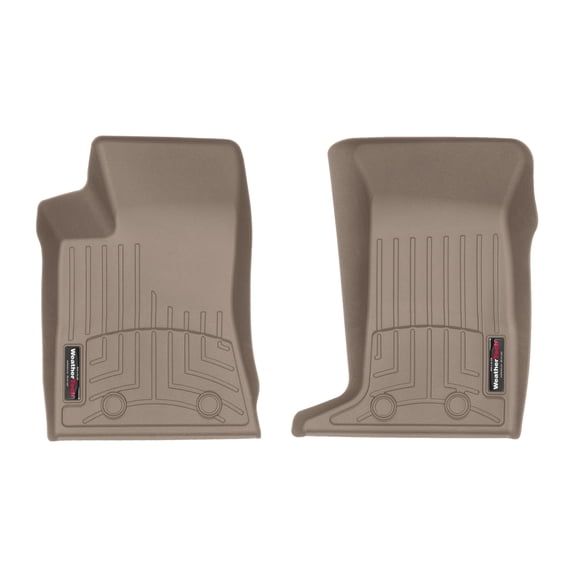 WeatherTech Custom Fit FloorLiners compatible with Cadillac STS, STS-V - 1st Row (Driver & Passenger), Tan