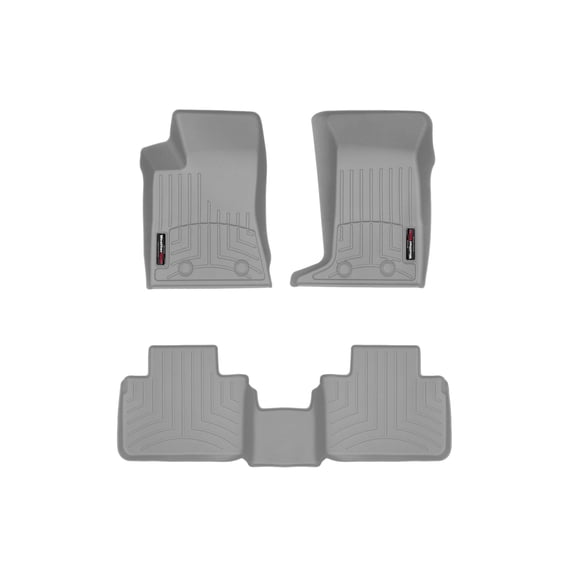 WeatherTech Custom Fit FloorLiners compatible with Cadillac STS-V, STS - 1st & 2nd Row, Grey