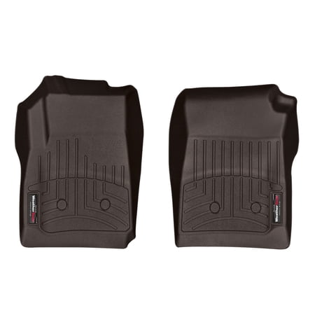 WeatherTech Custom Fit FloorLiners compatible with Canyon, Colorado - 1st Row (Driver & Passenger), Cocoa