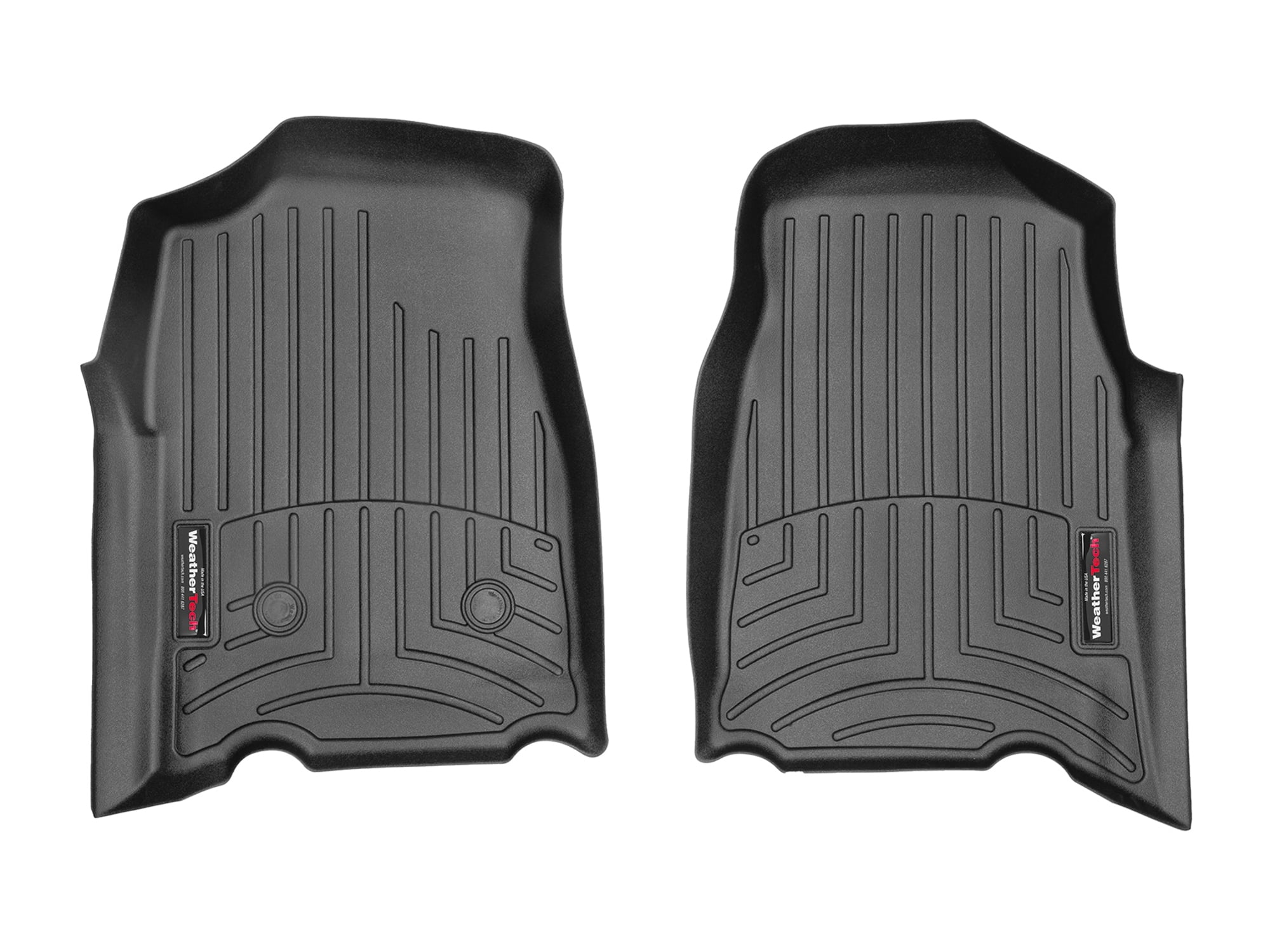 WeatherTech Custom Fit FloorLiners compatible with Canyon, Colorado, i-Series - 1st Row (Driver & Passenger), Black