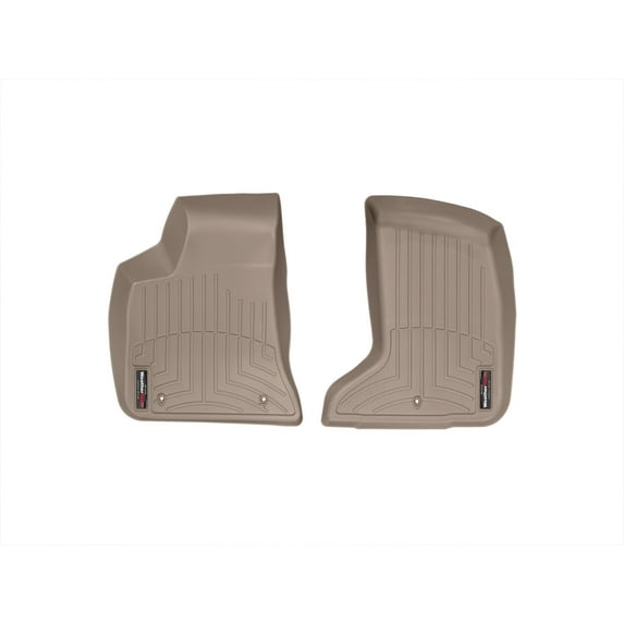 WeatherTech Custom Fit FloorLiners compatible with 300, Challenger, Charger - 1st Row (Driver & Passenger), Tan