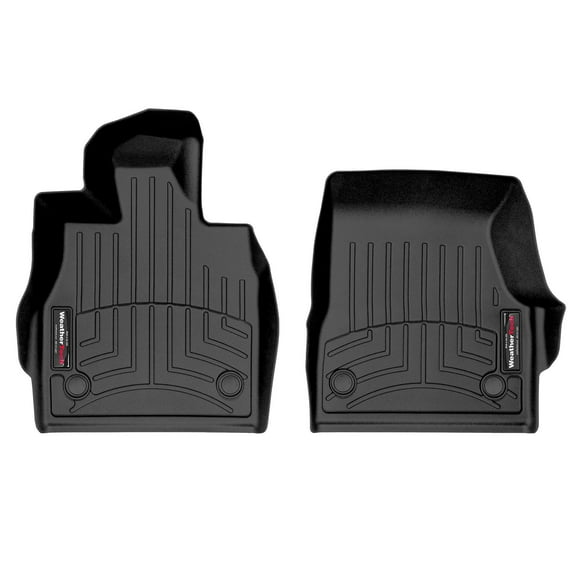 WeatherTech Custom Fit FloorLiners compatible with Chevrolet Corvette E-Ray, Corvette - 1st Row (Driver & Passenger), Black