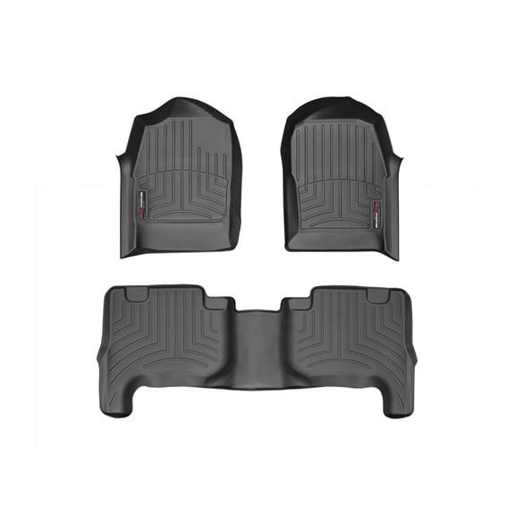 WeatherTech Custom Fit FloorLiners compatible with Chevrolet LUV D-MAX (Export) - 1st & 2nd Row, Black