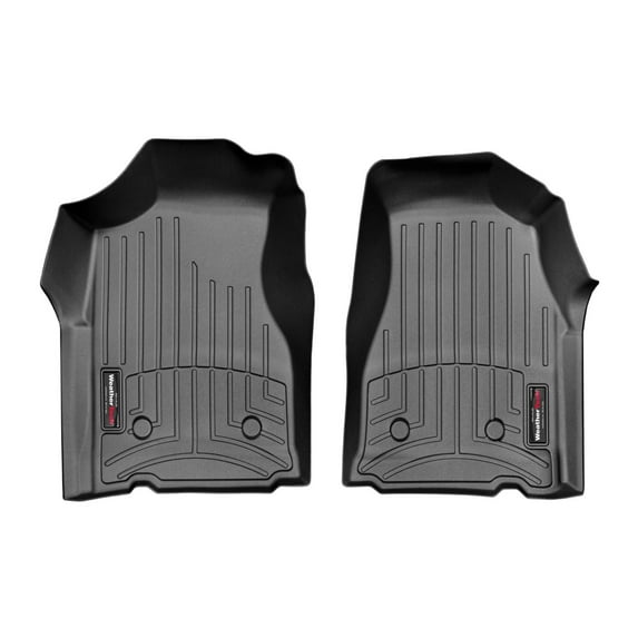 WeatherTech Custom Fit FloorLiners compatible with Canyon, Colorado - 1st Row (Driver & Passenger), Black