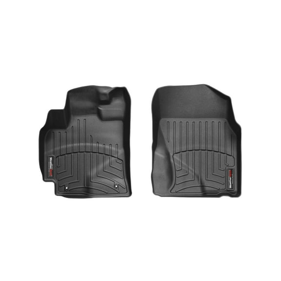 WeatherTech Custom Fit FloorLiners compatible with Vibe, Matrix, Corolla - 1st Row (Driver & Passenger), Black