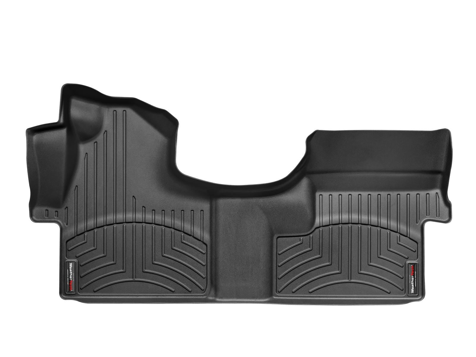 WeatherTech Custom Fit FloorLiners compatible with Dodge Sprinter - 1st Row - Over The Hump, Black