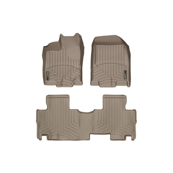 WeatherTech Custom Fit FloorLiners compatible with Edge, MKX - 1st & 2nd Row, Tan