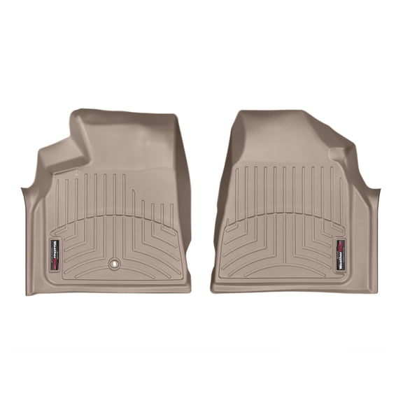 WeatherTech Custom Fit FloorLiners compatible with Traverse, Outlook, Enclave - 1st Row (Driver & Passenger), Tan