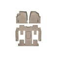 thumbnail image 1 of WeatherTech Custom Fit FloorLiners compatible with Enclave, Outlook, Traverse, Acadia - Complete Set (1st Row, 1-Piece 2nd/3rd Row), Tan, 1 of 5