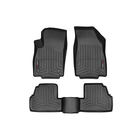 WeatherTech Custom Fit FloorLiners compatible with Trax, Encore - 1st & 2nd Row, Black