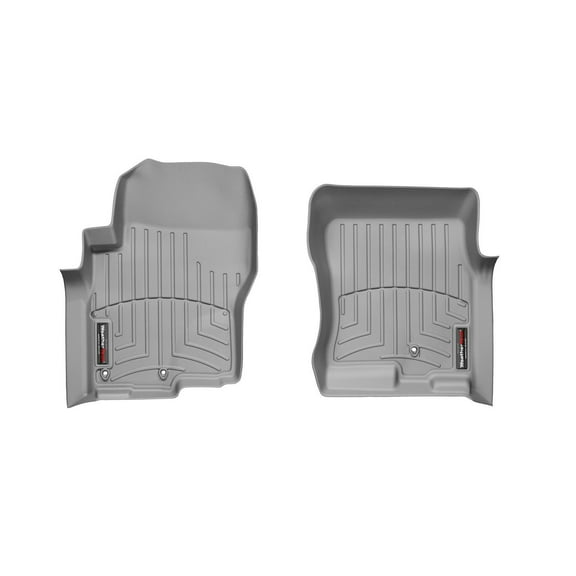WeatherTech Custom Fit FloorLiners compatible with Frontier, Equator - 1st Row (Driver & Passenger), Grey