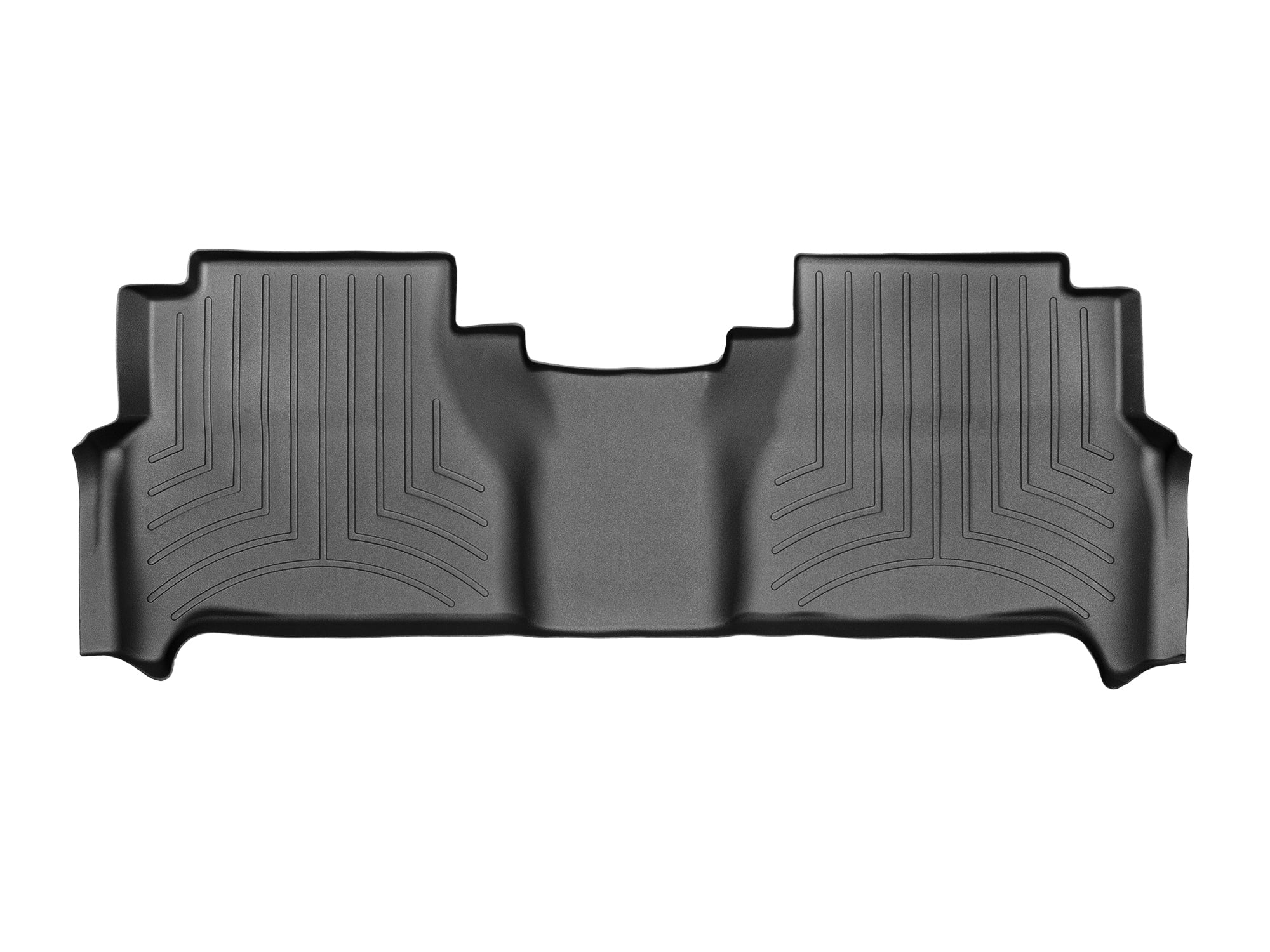WeatherTech Custom Fit FloorLiners compatible with Frontier, Equator - 2nd Row, Black