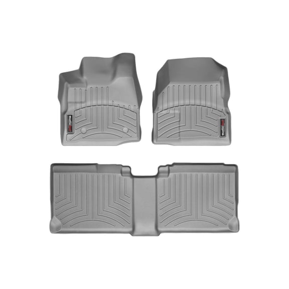 WeatherTech Custom Fit FloorLiners compatible with Equinox, Terrain - 1st & 2nd Row, Grey