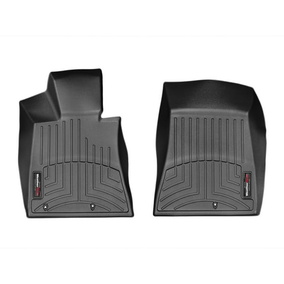 WeatherTech Custom Fit FloorLiners compatible with K900, Equus - 1st Row (Driver & Passenger), Black