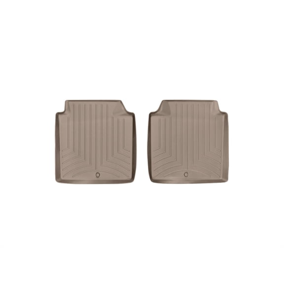 WeatherTech Custom Fit FloorLiners compatible with Equus, K900 - 2nd Row (2-Piece Liner), Tan
