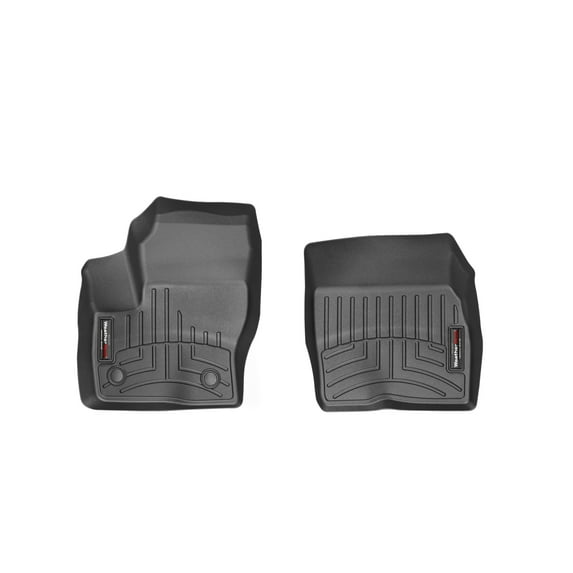 WeatherTech Custom Fit FloorLiners compatible with Escape, MKC, C-Max - 1st Row (Driver & Passenger), Black