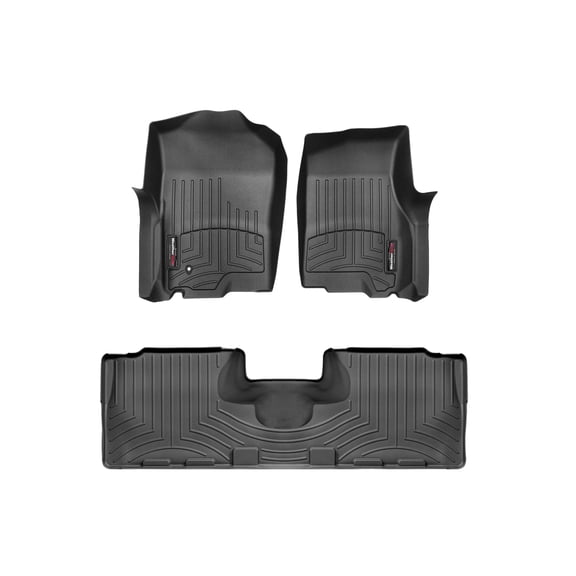 WeatherTech Custom Fit FloorLiners compatible with Expedition, Navigator - 1st & 2nd Row, Black