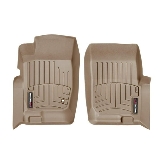 WeatherTech Custom Fit FloorLiners compatible with Explorer, Mountaineer - 1st Row (Driver & Passenger), Tan
