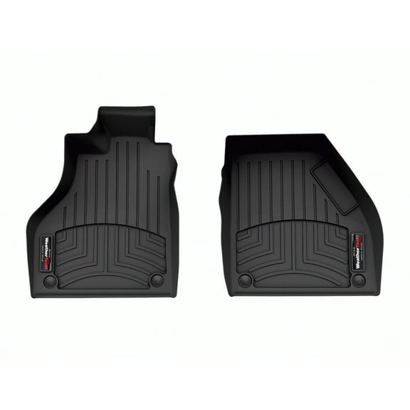 WeatherTech Custom Fit FloorLiners compatible with Ferrari F8 Tributo, F8 Spider - 1st Row (Driver & Passenger), Black