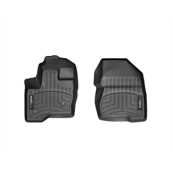 WeatherTech Custom Fit FloorLiners compatible with MKT, Flex - 1st Row (Driver & Passenger), Black