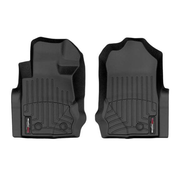 WeatherTech Custom Fit FloorLiners compatible with Ford Bronco Raptor, Bronco - 1st Row (Driver & Passenger), Black