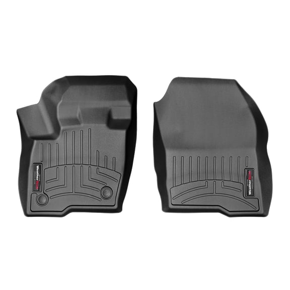 WeatherTech Custom Fit FloorLiners compatible with Ford Edge, Edge ST - 1st Row (Driver & Passenger), Black