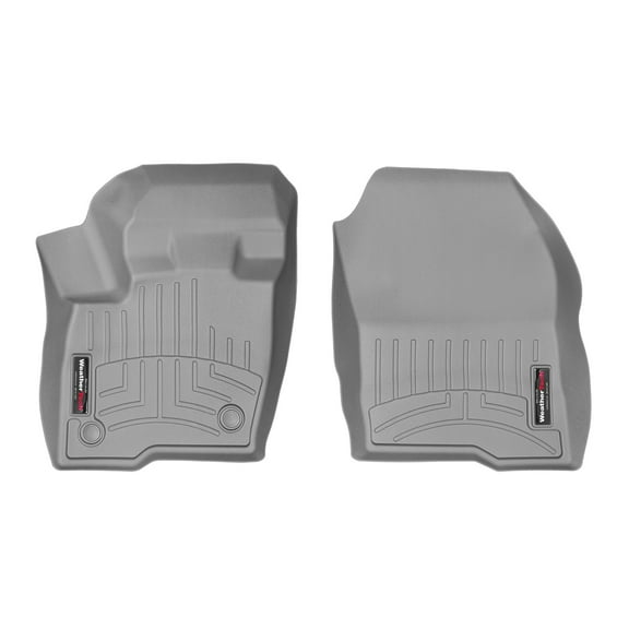 WeatherTech Custom Fit FloorLiners compatible with Ford Edge ST, Edge - 1st Row (Driver & Passenger), Grey
