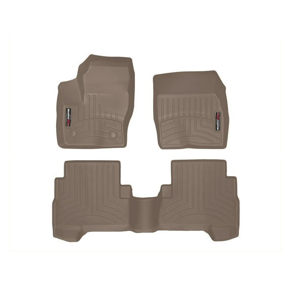 WeatherTech Custom Fit FloorLiners compatible with Ford C-Max, Escape - 1st & 2nd Row, Tan