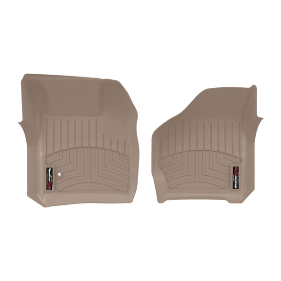 WeatherTech Custom Fit FloorLiners compatible with Ford Excursion, Super Duty - 1st Row (Driver & Passenger), Tan