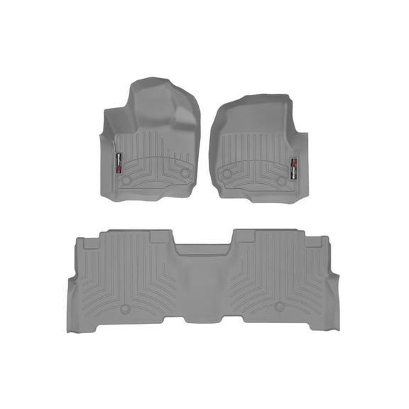 WeatherTech Custom Fit FloorLiners compatible with Ford Expedition, Expedition Max - 1st & 2nd Row, Grey