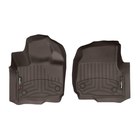 WeatherTech Custom Fit FloorLiners compatible with Ford Expedition Max, Expedition - 1st Row (Driver & Passenger), Cocoa