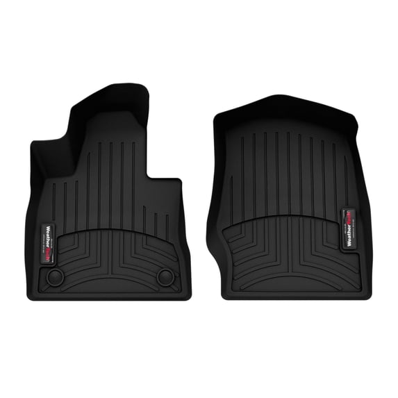 WeatherTech Custom Fit FloorLiners compatible with Ford Explorer, Explorer Hybrid, Explorer ST - 1st Row (Driver & Passenger), Black