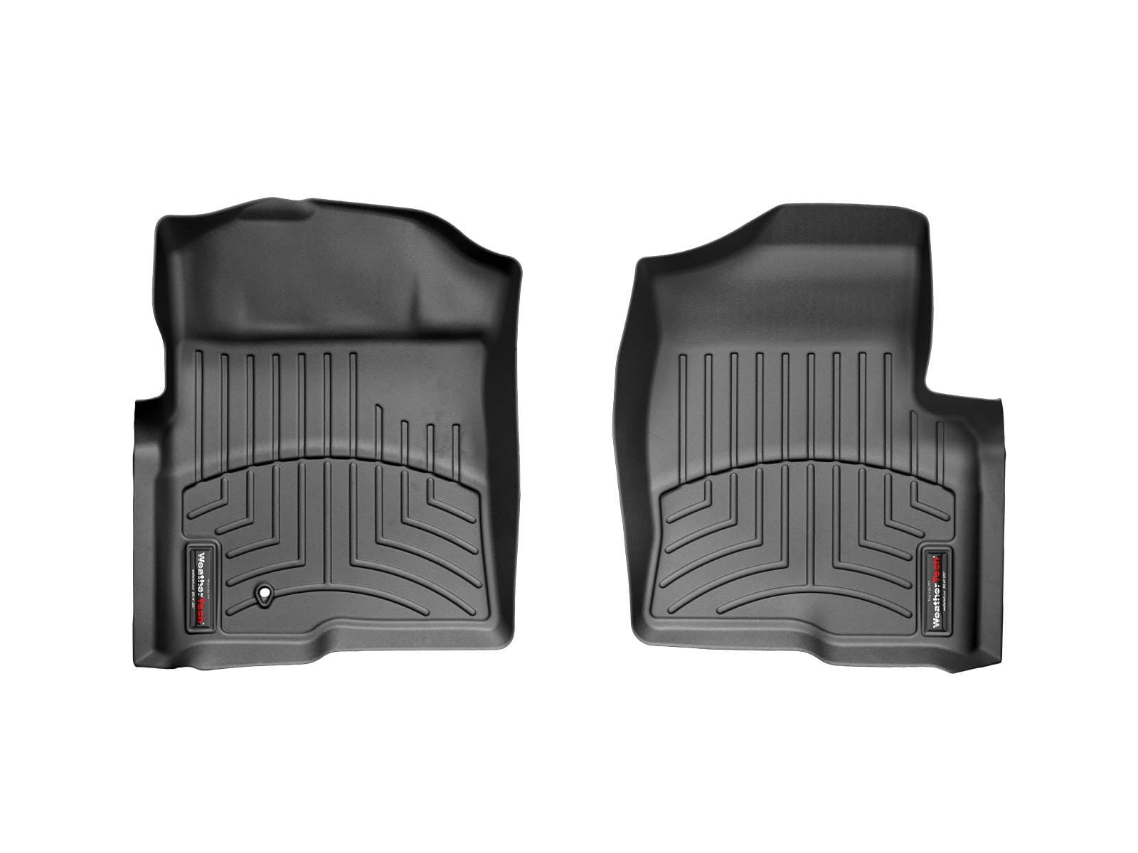 WeatherTech Custom Fit FloorLiners compatible with Ford F-150 SVT Raptor, F-150 - 1st Row (Driver & Passenger), Black