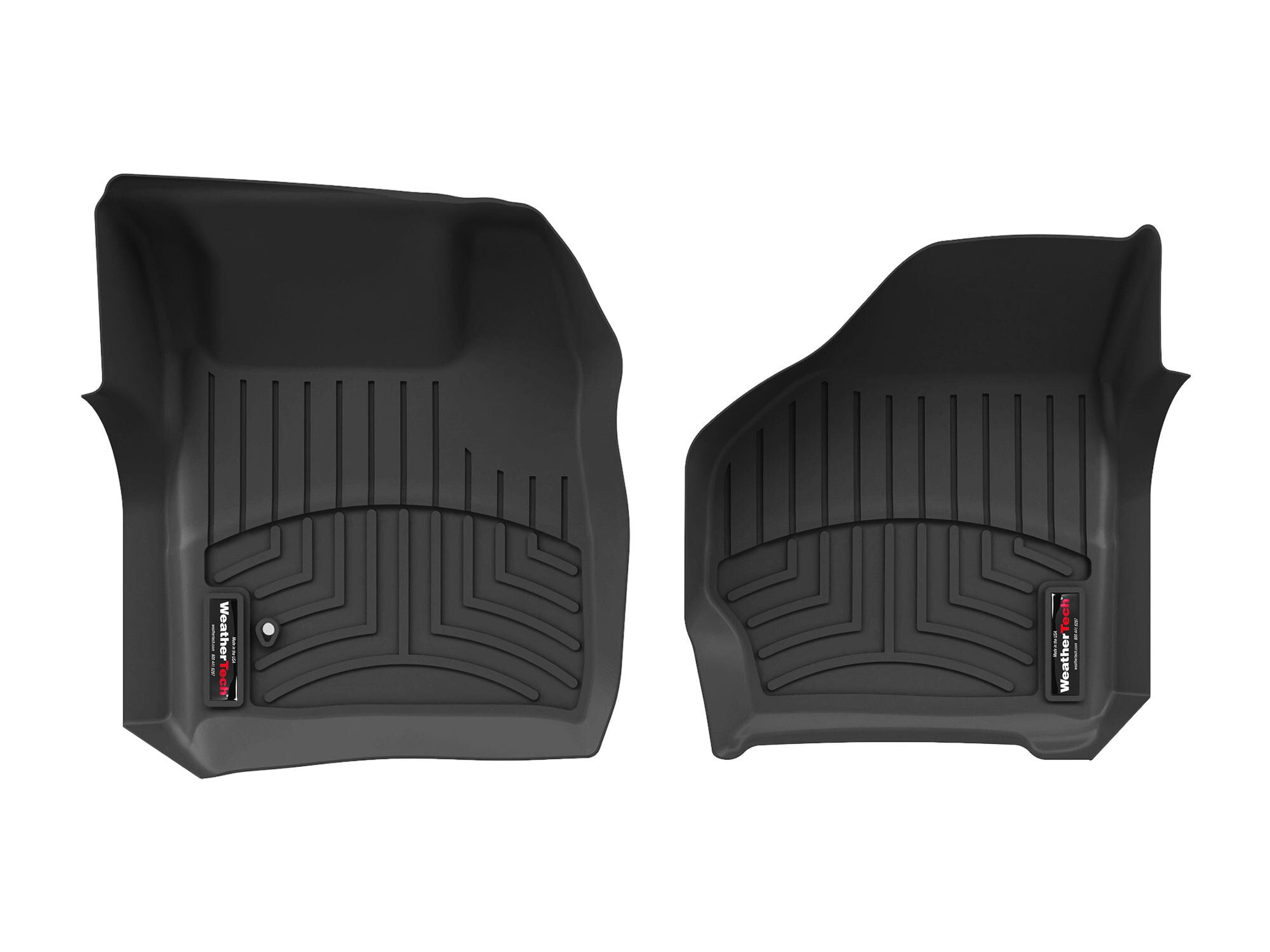 WeatherTech Custom Fit FloorLiners compatible with Ford Excursion, Super Duty - 1st Row (Driver & Passenger), Black