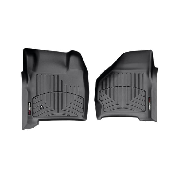 WeatherTech Custom Fit FloorLiners compatible with Ford Excursion, Super Duty - 1st Row (Driver & Passenger), Black