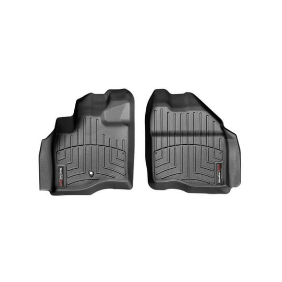 WeatherTech Custom Fit FloorLiners compatible with Freestyle, Five Hundred, Taurus, Taurus X, Sable, Montego - 1st Row (Driver & Passenger), Black