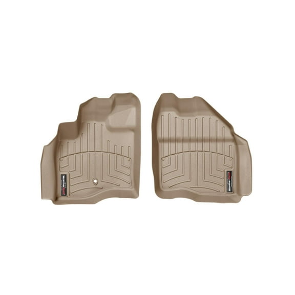 WeatherTech Custom Fit FloorLiners compatible with Five Hundred, Freestyle, Taurus, Taurus X, Sable, Montego - 1st Row (Driver & Passenger), Tan