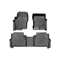 thumbnail image 1 of WeatherTech Custom Fit FloorLiners compatible with Equator, Frontier - 1st & 2nd Row, Black, 1 of 5