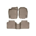 thumbnail image 1 of WeatherTech Custom Fit FloorLiners compatible with Fusion, MKZ - 1st & 2nd Row, Tan, 1 of 5
