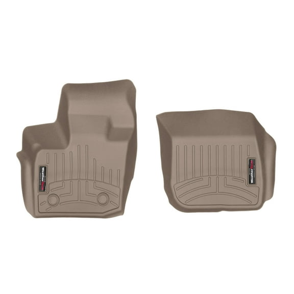 WeatherTech Custom Fit FloorLiners compatible with Fusion, MKZ - 1st Row (Driver & Passenger), Tan