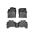 thumbnail image 1 of WeatherTech Custom Fit FloorLiners compatible with 4Runner, GX - 1st & 2nd Row, Black, 1 of 5