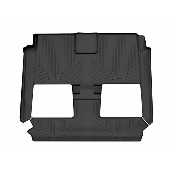 WeatherTech Custom Fit FloorLiners compatible with Grand Caravan, Town & Country Van - One piece - 2nd and 3rd row coverage, Black