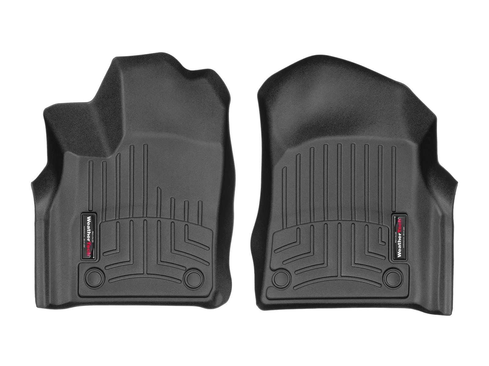 WeatherTech Custom Fit FloorLiners compatible with Grand Cherokee, Durango - 1st Row (Driver & Passenger), Black