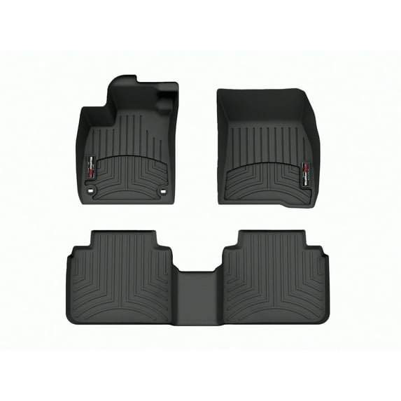 WeatherTech Custom Fit FloorLiners compatible with Honda Accord, Accord Hybrid - 1st & 2nd Row, Black