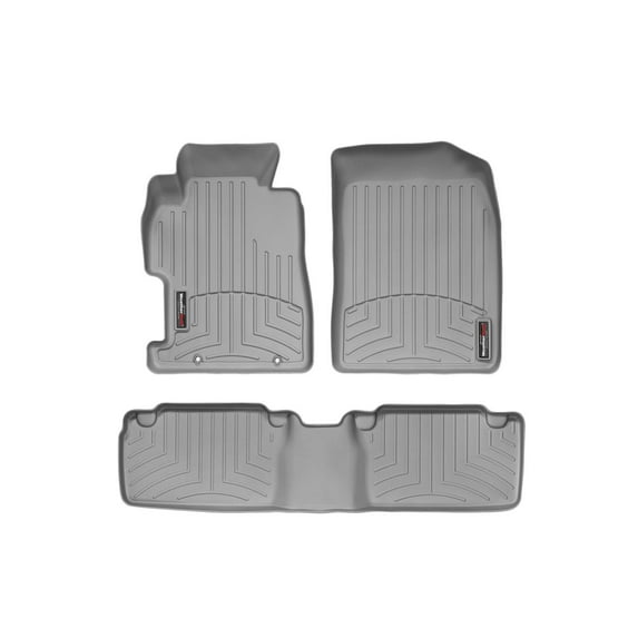 WeatherTech Custom Fit FloorLiners compatible with Honda Civic, Civic Si - 1st & 2nd Row, Grey
